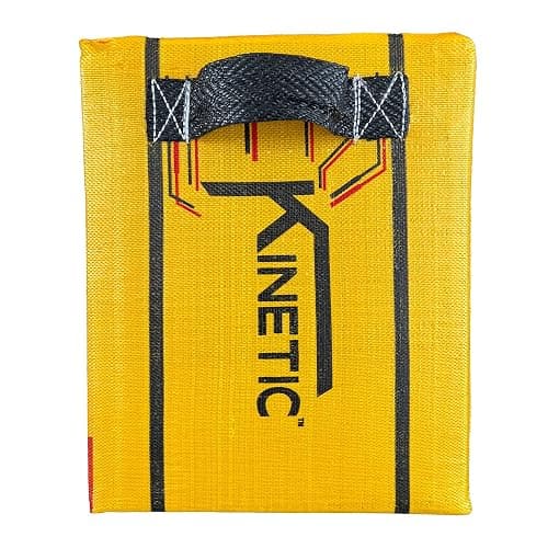 Morrell Targets 144 Yellow Jacket Kinetic 1.0 65 Pound Portable Field Point Archery Bag Target w/ 2 Shooting Sides, 10 Bullseyes, and Handles, Yellow thumbnail 6
