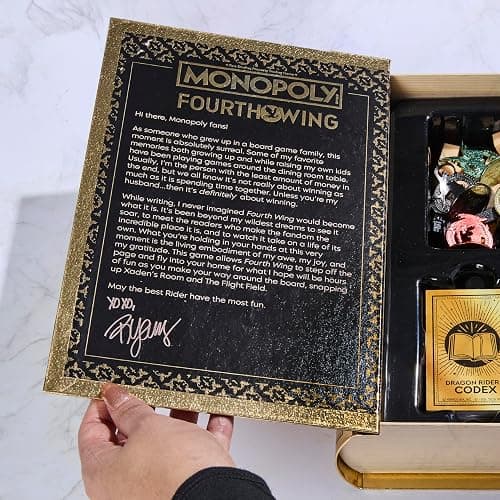 Monopoly Fourth Wing Edition Board Game for Adults | Officially Licensed Game Inspired by the Empyrean Series, Book 1 | 2-6 Players | Ages 17+ thumbnail 9