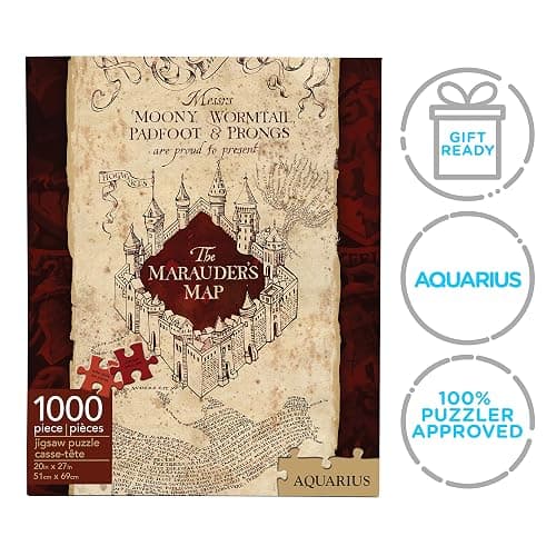 Aquarius Harry Potter Puzzle Marauder's Map (1000 Piece Jigsaw Puzzle) - Officially Licensed Harry Potter Merchandise & Collectibles - Glare Free - Precision Fit - 20x27in thumbnail 7