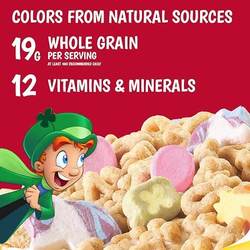 Lucky Charms with Marshmallows Breakfast Cereal Cup, Gluten Free, Single Serve Cereal, 1.7 oz (Pack of 12) thumbnail 4