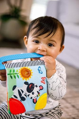 Baby Einstein Curious Explorers Teether Book Take-Along Toy, Ages Newborn +, Multicolored thumbnail 2