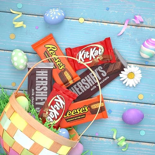 HERSHEY'S, KIT KAT and REESE'S Assorted Milk Chocolate, Full Size Easter Candy Bar Variety Box, 27.3 oz - 18 Count (Pack of 2) thumbnail 4