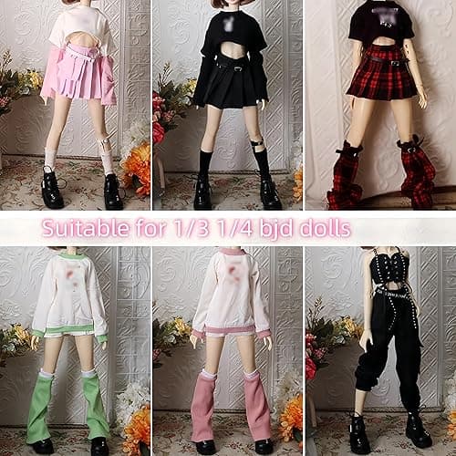 Bjd Doll Clothes Handmade Fashionable and Cute Clothing Suitable for 1/3 1/4 18inch 24 inch BJD SD Doll (J, 1/4) thumbnail 5