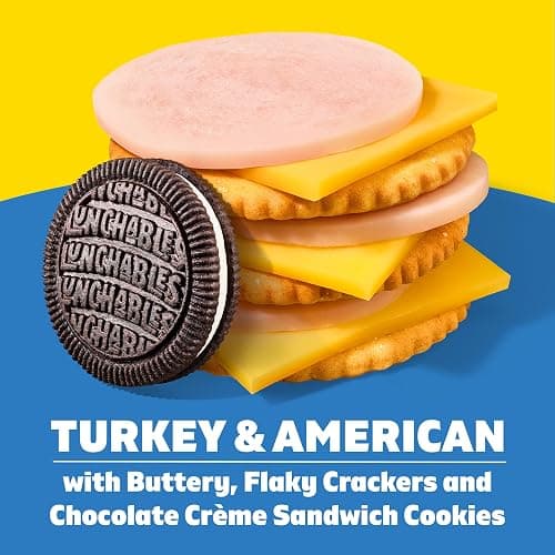 Lunchables, 5 ct, Turkey & American with Choc Creme Cookies, 3.2 oz Trays | 10g Protein per Serving, No Prep Needed, Convenient Grab-and-Go Lunch & Protein Snacks for Kids, One Serving Tray thumbnail 5