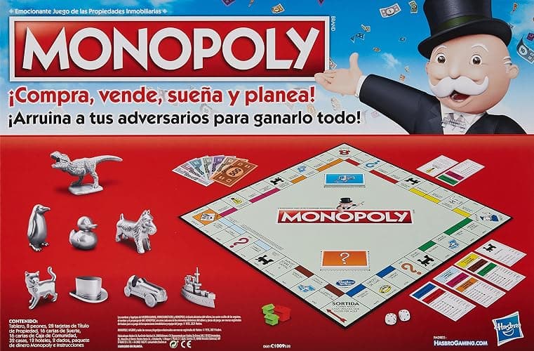 Juego Monopoly Edición Barcelona - Juego de Mesa Familiar para 2 a 6 Jugadores - Juego para Niños a Partir de 8 años - Incluye Tarjetas Votadas por los Fans - Versión en Catalán thumbnail 4