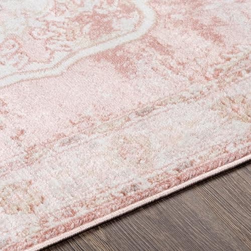 Livabliss Bilal Traditional Medallion Area Rug, 3'11" x 5'7", Rose thumbnail 6
