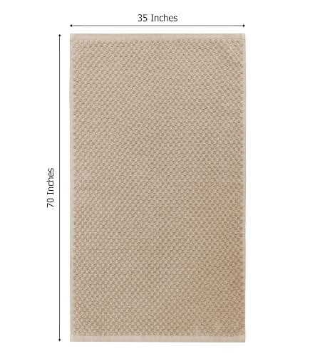 COTTON CRAFT Waffle Bath Sheets - Set of 2 Luxury Euro Spa Waffle Weave Bath Sheet Towels - 100% Ringspun Cotton Bath Sheet - Absorbent Quick Dry Bath Towel Sheet - Oversized 35 inch x 70 inch - Linen thumbnail 3