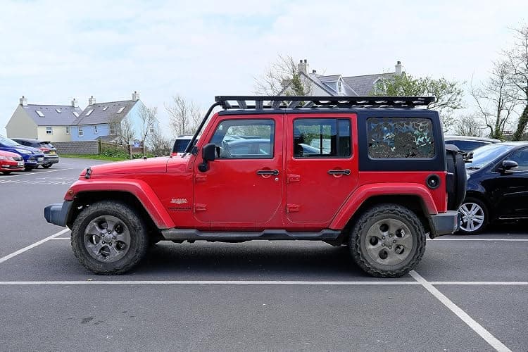 Floral Flower Print Rear Window Decals Fit 2018-2023 Wrangler 4 Door JLU Rear Quarter Window 2018 2019 2020 2021 2022 - Flowers Floral Decal Sticker Vehicle Vinyl Matte Black(4 Door only) thumbnail 4