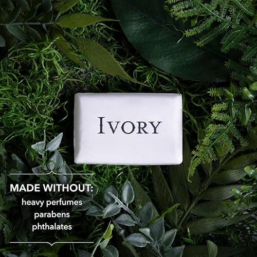 Ivory Gentle Bath Bar Soap, Designed for Whole Family, 99.44% Pure Formula with Plant-Based Cleansers, Made Without Heavy Perfumes, Parabens or Phthalates, Original Scent, 3.17 oz (2 Count) - Original Scent - 3.17 Ounce (Pack of 1) thumbnail 2