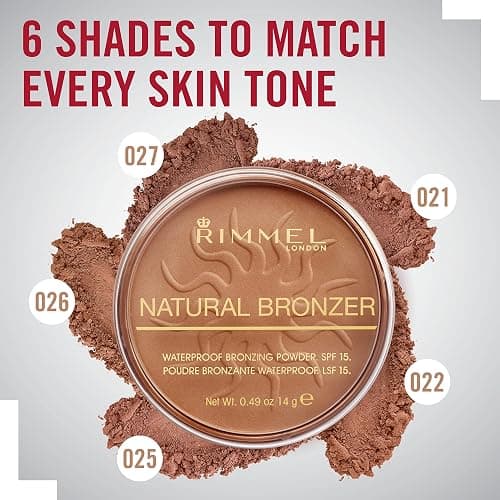 Rimmel London Natural - 022 Sun Bronze - Bronzer, Matte Finish, 0.49oz thumbnail 4