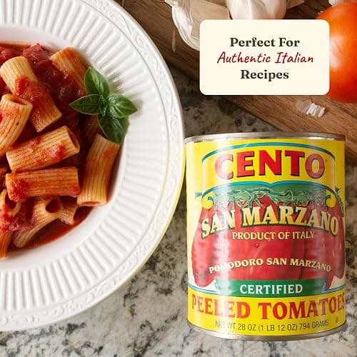 Cento Certified San Marzano Whole Peeled Tomatoes with Basil, 28 oz, 6 Pack | Canned Plum Tomatoes in Thick Puree, Grown & Processed in Italy, Thicker Walls, Fewer Seeds, Lower Acidity, BPA-Free, Non-GMO thumbnail 6