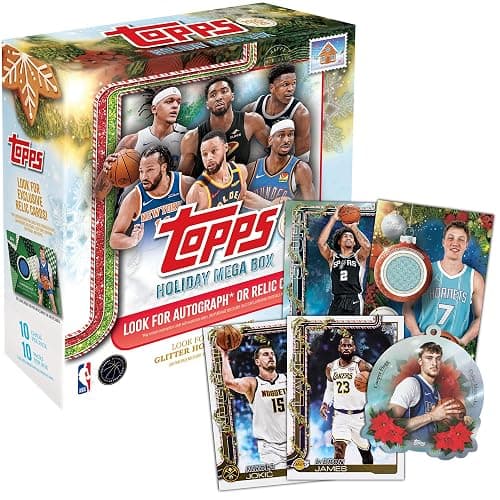 2025 Topps Holiday Basketball - Factory Sealed - Mega Box thumbnail 2