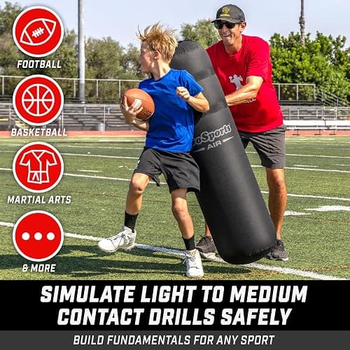 GoSports Inflatable Football Tackling Dummy - Blocking Pad Training Equipment for Football Practice - 4.25 ft Tall thumbnail 3