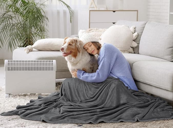 Utopia Bedding Ultra Soft Fleece Bed Blanket Queen Size Grey (90x90 Inches) | Microfiber Plush Warm Lightweight Breathable Cozy Blanket Anti-Static, All Season Use, Gift for Women and Men thumbnail 7