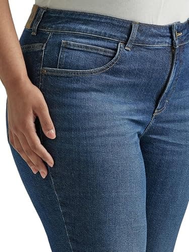 Lee Womens Plus Size Legendary Mid Rise Flare Jean thumbnail 4