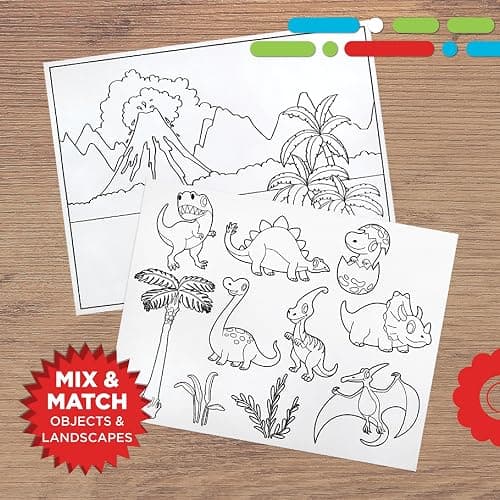 Discovery LED Tracing Tablet, 26-Piece Set with Washable Markers, Tracing & Template Sheets, Battery Powered Doodle Activity Lightboard, Kids Drawing & Sketching Portable Travel Art Set, Toy Gift thumbnail 6