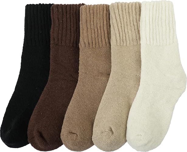 BomKinta Boot Socks for Women Winter Solid Thick Warm Socks Cozy Crew Socks Christmas Gift thumbnail 4