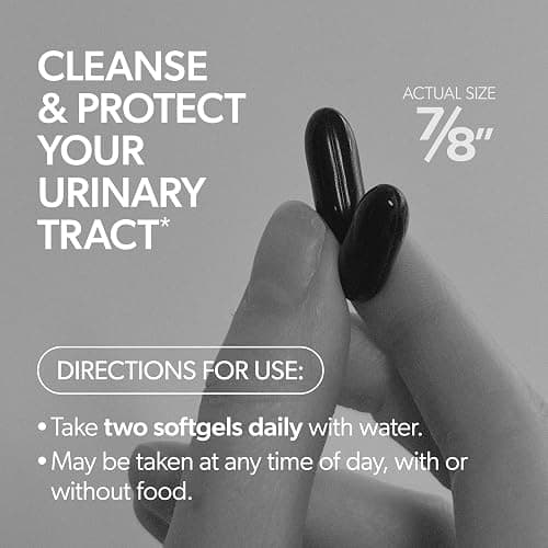 AZO Cranberry Supplement, Made with Concentrated Whole Fruit Cranberry Powder to Help Cleanse and Protect the Urinary Tract*, Sugar Free Cranberry Pills, Non-GMO, 100 Softgels thumbnail 6