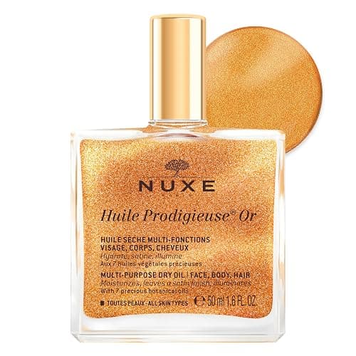 NUXE Huile Prodigieuse Shimmer Multi-Purpose Dry Oil - Luxurious Radiant Glow and Hydration for Face, Body & Hair - Image 1