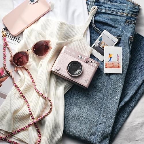 FUJIFILM INSTAX MINI Evo Hybrid Instant Camera - Gentle Rose thumbnail 8