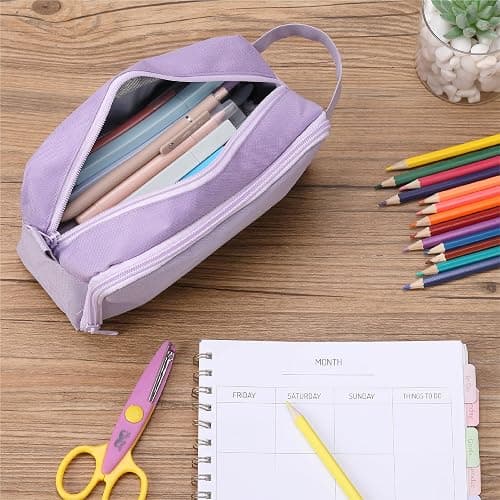 Mr. Pen Large Capacity Pencil Pouches and Bags - Mint Green School thumbnail 6