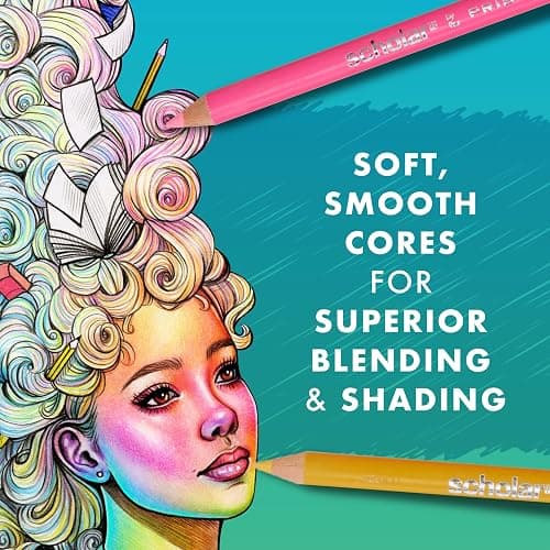 Prismacolor Scholar Colored Pencils, Assorted Colors, 60 Count - Perfect for Sketching, Drawing, Coloring thumbnail 3