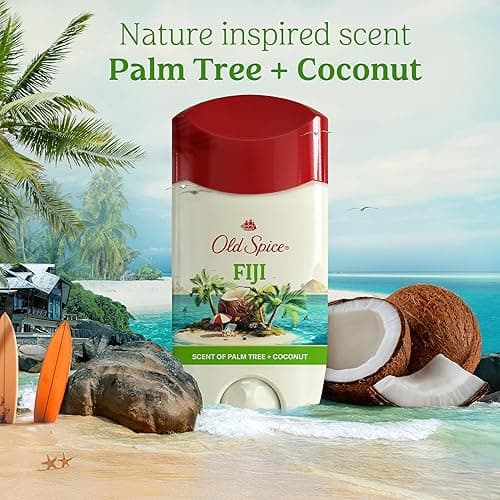 Old Spice Dry Feel Antiperspirant Deodorant for Men, 24/7 Freshness, 24/7 Sweat & Odor Protection, Gentle on Skin with Skin Conditioners, Fiji with Palm Tree + Coconut Scent, 2.6 oz (Pack of 3) thumbnail 8