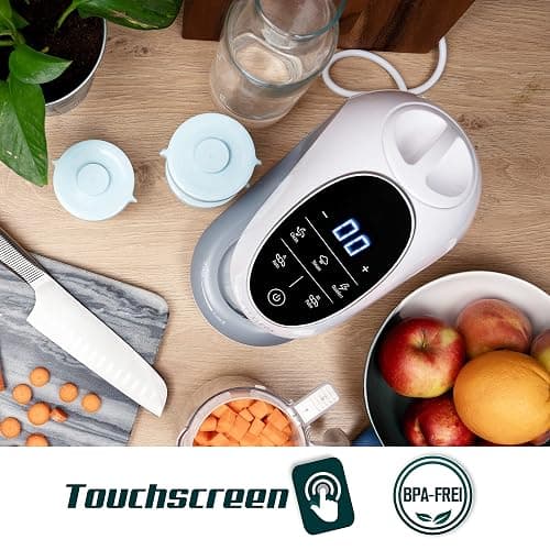 Sweety Fox - Multifunktions Babynahrungszubereiter 7-in-1 - Dampfgarer, Mixer, Pulse, Automatische Reinigungsfunktion, Sterilisiert, Gläschenwärmer, Auftaufunktion thumbnail 2