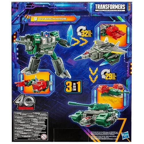 Transformers Legacy United Leader Class Overcharge, 7.5-inch Converting Action Figure, for Boys and Girls Ages 8+ | Transformers Legacy United 8 Inch Action Figure Leader Class (2025 Wave 1) - Overcharge thumbnail 6