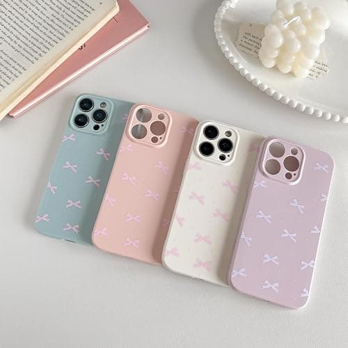 ZTOFERA Hülle für iPhone 13 Pro, Niedliche Coole Band Schleife Weiches Silikon Handyhülle, Schlank Leichte Stoßfest Bumper Schutzhülle für iPhone 13 Pro 6,1"- Beige thumbnail 3