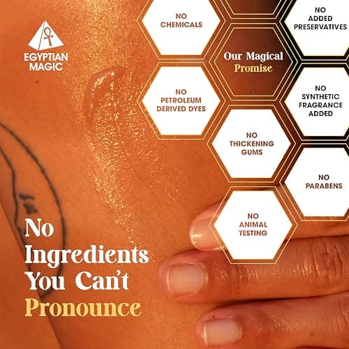 Egyptian Magic - All Purpose Face, Body, and Dry Skin Moisturizing Cream, Skin Protectant for Women & Men, Eczema Care Healing Balm, Scar Treatment, Stretch Marks, and Tattoo Aftercare, 4oz Jar thumbnail 6