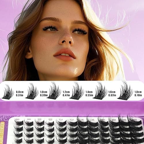 YIDUO 3 Styles Lash Clusters Kit Bulk Packs with 2×Bond&Seal Volume/Manga/ultra/Dramatic Eyelash Extensions 8-18mm lashes Clusters Kit Wispy D Curl Individual Fake Eyelashes Kit DIY at Home Easily thumbnail 3