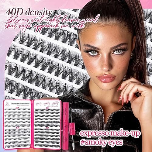 Waltz Lash Clusters Kit - Lash Clusters Lash Extension Kit with Bond and Seal Eyelash Cluster 20D30D40D50D-0.07D Cluster Eyelash Extensions Eyelash Extension Kit DIY at Home - Waltz thumbnail 8