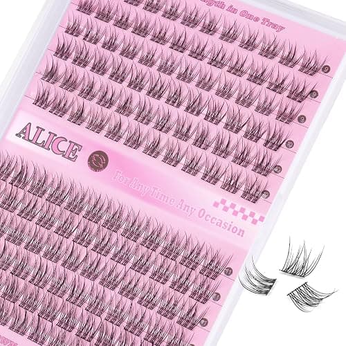 ALICE Natural Lash Clusters DIY Eyelash Extensions 9-11mm Short Individual Lashes Wispy Lash Extensions Handmade Eyelash Clusters 144 Pcs thumbnail 3