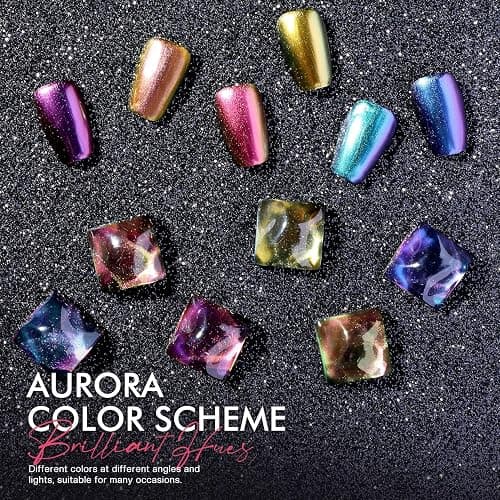 Morovan Fingernail Nail Polish Set: Holographic Metallic Lacquer Air Dry Nail Polish Regular Nail Pack 0.27oz Glitter Finger Nail Bulk Toenail Polish Kit Halloween Fall Gift for Women thumbnail 4