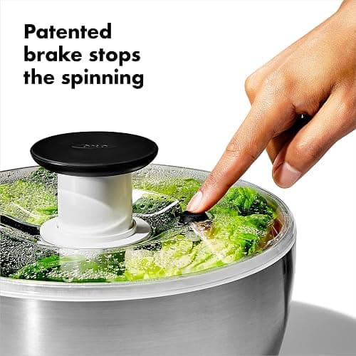 OXO Steel Salad Spinner thumbnail 5