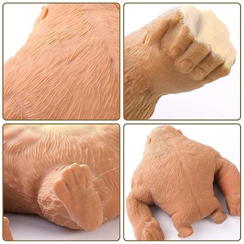 SK MISS Stretchy Gorilla Toy, Stress Relief Toys, Squeeze Orangutan Monkey Figure Toys, Decompress and Stretch Stress Gorilla for Kids Adults thumbnail 7