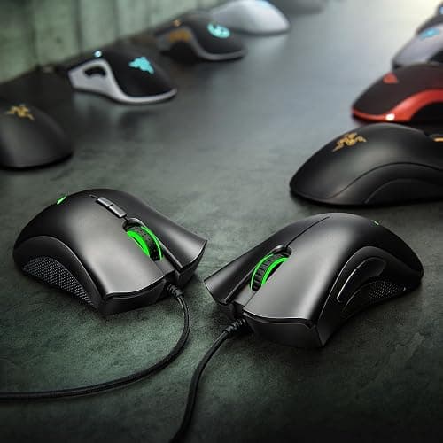 Razer DeathAdder Essential Gaming Mouse: 6400 DPI Optical Sensor - 5 Programmable Buttons - Mechanical Switches - Rubber Side Grips - Classic Black thumbnail 7