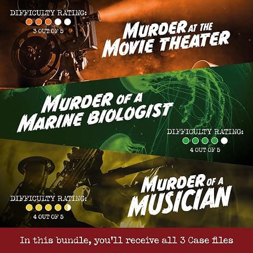 Cryptic Killers Bundle #1 - Unsolved Murder Mystery Game - Cold Case File Investigation - Detective Clues/Evidence - Solve The Crime - Individuals, Date Nights & Party Groups - 3 Pack thumbnail 2