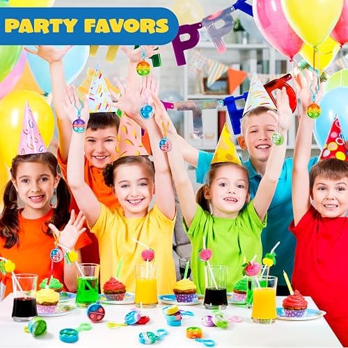JOYIN Round Pop Fidget Keychain 30 Pack Pop Fidget Toys Bulk Party Favors for Kids 4-8,8-12 Years, Birthday Goodie Bags Stuffers Back to School Gifts for Students Classroom Prizes Sensory Toys thumbnail 2