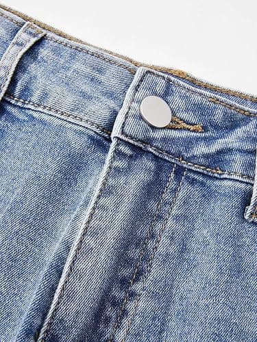 LQI Women's High Waist Baggy Boyfriend Jeans Distressed Wide Leg Denim Pants thumbnail 5