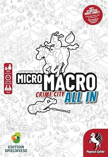 MicroMacro: Crime City 3 Board Game by Pegasus Spiele - 1-4 Players – Board Games for Family – 15-45 Minutes of Gameplay – Games for Game Night – Teens and Adults Ages 14+ - English Version thumbnail 3