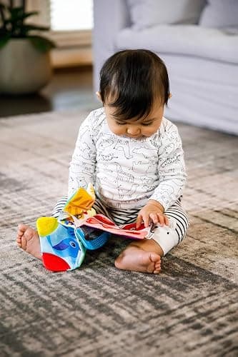 Baby Einstein Curious Explorers Teether Book Take-Along Toy, Ages Newborn +, Multicolored thumbnail 10