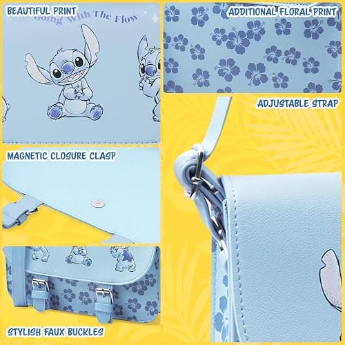 Disney Stitch Bag Girls Cross Body Shoulder Bag for Travel Holiday Stitch Gifts thumbnail 4