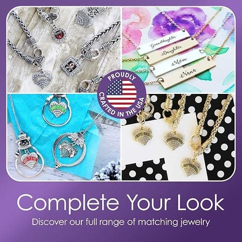 Inspired Silver - Silver Square Charm 18 Inch Necklace with Cubic Zirconia Jewelry thumbnail 7