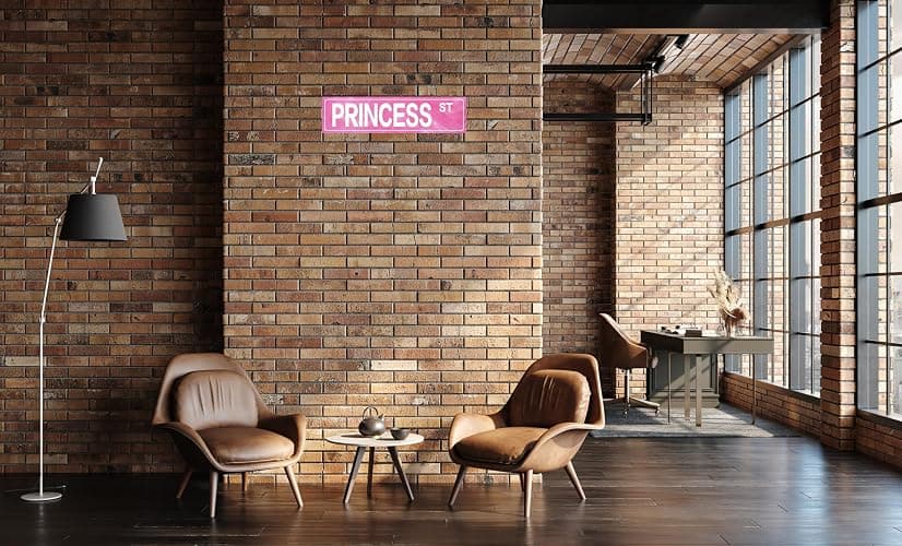 LMDDFZS Retro Girl Pink Tin Metal Sign Princess Statement Wall Decor for Home Vintage Bar or Dorm Unique Gift Idea for Friends 4x16 in thumbnail 5