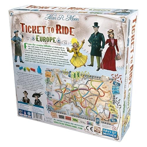 Asmodee Ticket to Ride Europe Board Game - Embark on a Railway Adventure Across The Continent! Fun Family Strategy Game for Kids & Adults, Ages 8+, 2-5 Players, 30-60 Min Playtime thumbnail 3