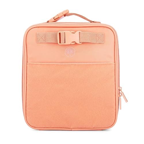 Parker Kids Insulated Waterproof Lunch Box for Children - Customizable Lunch Bag with Durable Hook and Loop Patches, Easy-Open Zippers, Water Bottle Buckle - Sunkissed - Image 1