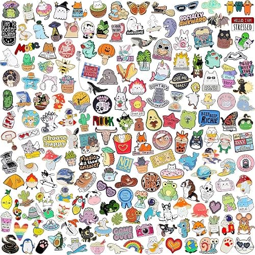 SINCCO 20/40/50 Pcs Cute Enamel Backpack Pins, Funny Anime Enamel Lapel Pins Bulk Set Cool Brooch Button Pins Badge Aesthetic for Backpacks, Bag, Jacket, Kids, Girls, Festival Present (Random Style) - Image 1