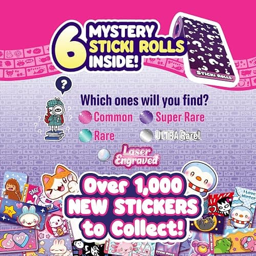 Sticki Rolls Pendant Pack | 120 Exclusive Wearable Shareable Stickers with Pendant and Bracelet | Collect and Share | Ages 5 and Up | Series 2 - Booboo thumbnail 7